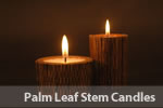 Palm Leaf Stem Candles